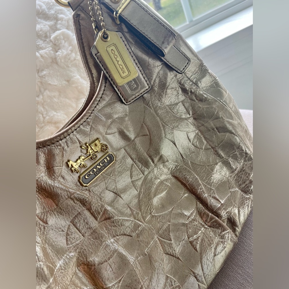 Metallic Coach Bag - Picture 3 of 14